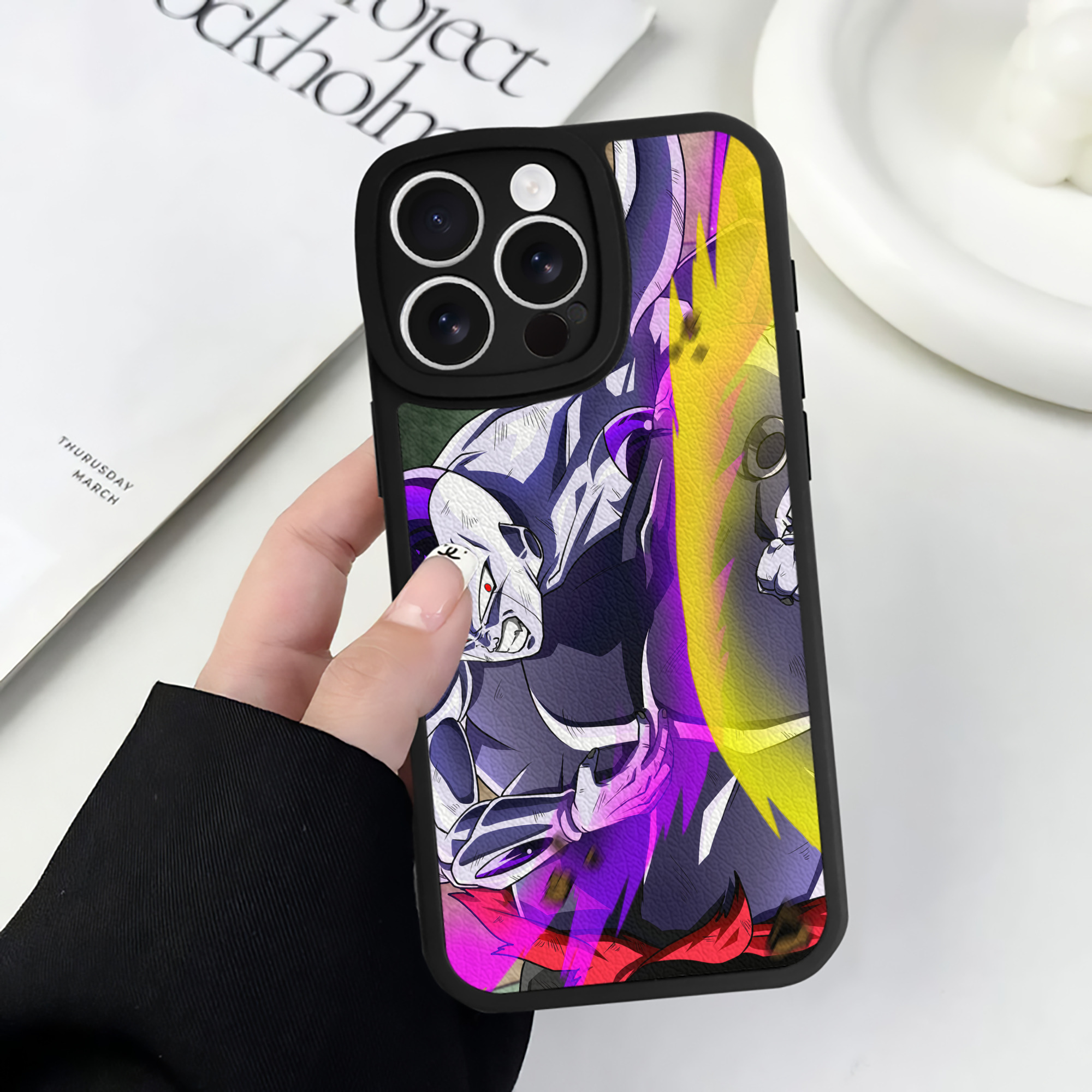 （画像用） ドラゴンボール DRAGON BALL 【iPhone 16シリーズ対応】シリコンスマホケース（レザー調） 材質：シリコン